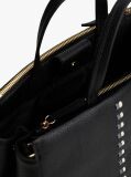 Black Signature Tape Satchel  Women