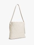 Beige TH Monogram Braided Hobo Bag  Women