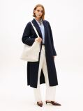 Beige TH Monogram Braided Hobo Bag  Women