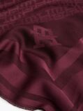 Red TH Monogram Scarf With Wool  Women
