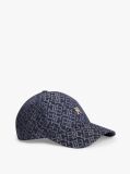 Blue TH Monogram Jacquard Baseball Cap  Women