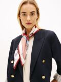 Multi Hilfiger Flag Pure Silk Floral Square Scarf  Women