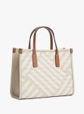 Beige City Woven Crossbody Tote Bag  Women