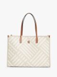Beige City TH Monogram Woven Tote Bag  Women