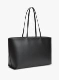 Black Essential Embossed Logo Tote Bag  Women