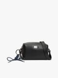 Black Logo Boxy Crossbody Camera Bag  Women