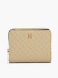 Beige Hilfiger Icon Debossed Zip-Around Flap Wallet  Women