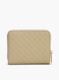 Beige Hilfiger Icon Debossed Zip-Around Flap Wallet  Women