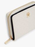 Beige Hilfiger Icon Debossed Zip-Around Flap Wallet  Women