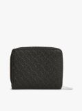 Black Hilfiger Icon Debossed Zip-Around Flap Wallet  Women