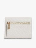 Beige Hilfiger Icon Debossed Trifold Wallet  Women