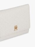 Beige Hilfiger Icon Debossed Trifold Wallet  Women