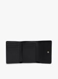 Black Hilfiger Icon Debossed Trifold Wallet  Women