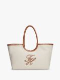 Beige Pure Linen Canvas Tote Bag  Women