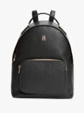 Black TH Monogram Debossed Dome Backpack  Women
