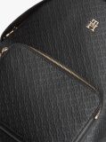 Black TH Monogram Debossed Dome Backpack  Women