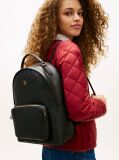 Black TH Monogram Debossed Dome Backpack  Women