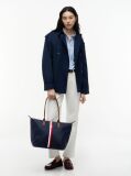 Blue Popette Global Stripe Tote Bag  Women