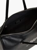 Black Metal Logo Tote Bag  Women