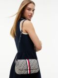 Μπλε TH Monogram Jacquard Essential Τσάντα Χιαστί  Γυναίκες