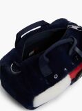Μπλε Archive Τσάντα Duffel Με Συνθετική Γούνα Και Λογότυπο  Γυναίκες
