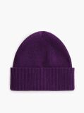Purple Hilfiger Flag Embroidery Beanie With Wool  Women
