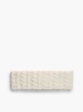 Beige Enamel Flag Headband With Alpaca  Women