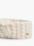 Beige Enamel Flag Headband With Alpaca  Women