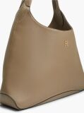 Beige Zip Pocket TH Monogram Hobo Bag  Women