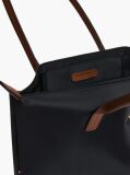 Black Popette Elongated Tote Bag  Women