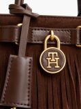 Brown The American Icon Suede Fringe Tote Bag  Women
