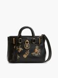 Black The American Icon Leather Sequin Tote Bag  Women