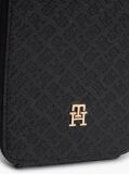 Black Hilfiger Icon Debossed Zip-Around Crossbody Pouch  Women