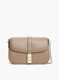 Beige Heritage TH Monogram Chain Crossbody Bag  Women