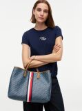 Μπλε TH Monoplay Τσάντα Χιαστί Satchel Με Λεπτομέρεια Global  Γυναίκες