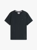 Μαύρο T-Shirt Σε Κανονική Γραμμή Με Κλασική Λαιμόκοψη  Άνδρες