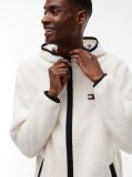 Μπεζ Teddy Hoody Με Φερμουάρ  Άνδρες