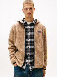 Beige Teddy Zip-Thru Hoody  Men