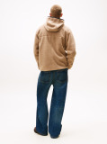 Beige Teddy Zip-Thru Hoody  Men