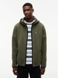 Green Teddy Zip-Thru Hoody  Men