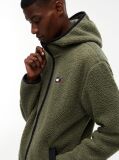 Green Teddy Zip-Thru Hoody  Men
