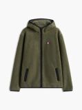 Green Teddy Zip-Thru Hoody  Men