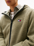 Green Teddy Zip-Thru Hoody  Men