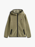 Green Teddy Zip-Thru Hoody  Men