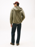 Green Teddy Zip-Thru Hoody  Men