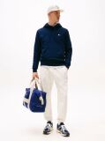 Blue Tommy Badge Drawstring Hoody  Men