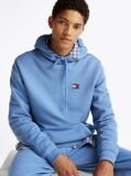 Blue Tommy Badge Drawstring Hoody  Men