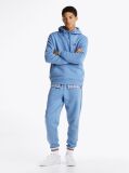 Blue Tommy Badge Drawstring Hoody  Men