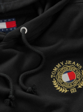 Μαύρο Hoody Με Κεντητό Λογότυπο  Άνδρες