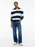 Multi Tommy Flag Slim Polo Jumper  Men